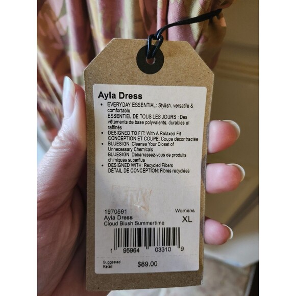 Prana Ayla Dress, Brown Floral– NWT Size XL - Picture 5 of 5